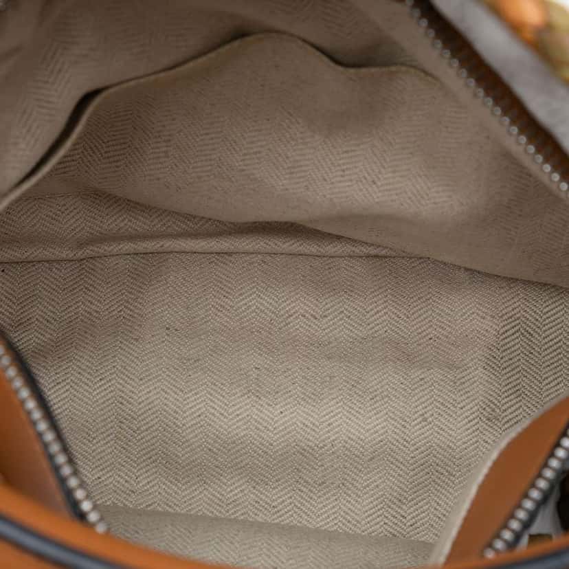 Loewe Small Woven Calfskin Puzzle Satchel White Leather Good condition - Model View