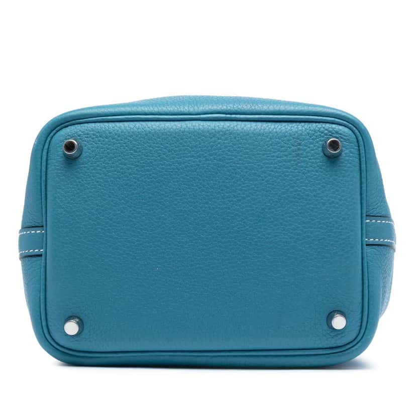 Hermès Clemence Picotin Lock 18 Blue Leather Good condition - Inside View