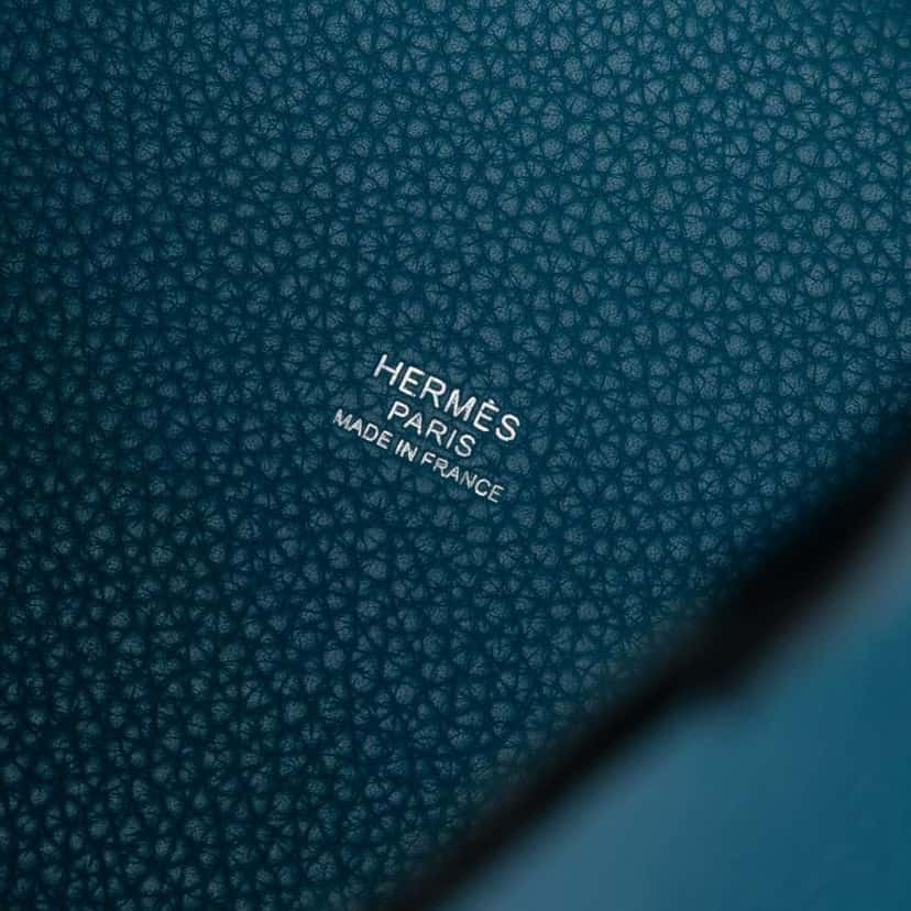 Hermès Clemence Picotin Lock 18 Blue Leather Good condition - Box View