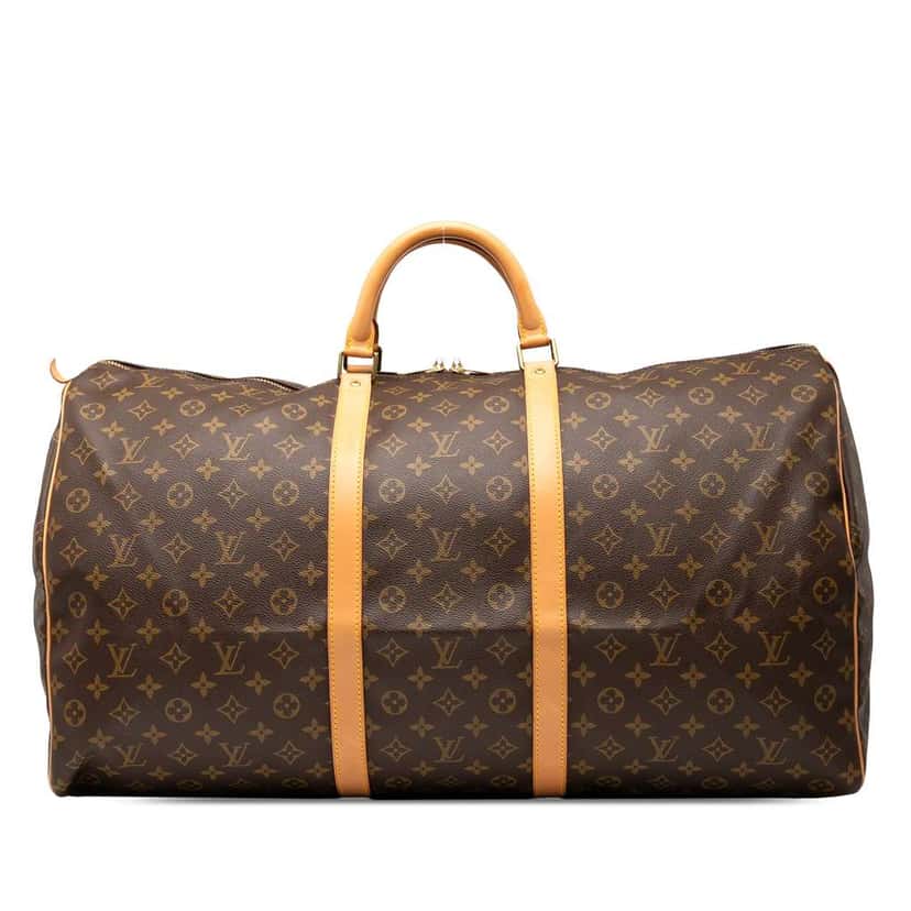 Louis Vuitton Monogram Keepall 60 Brown Good condition - Front View