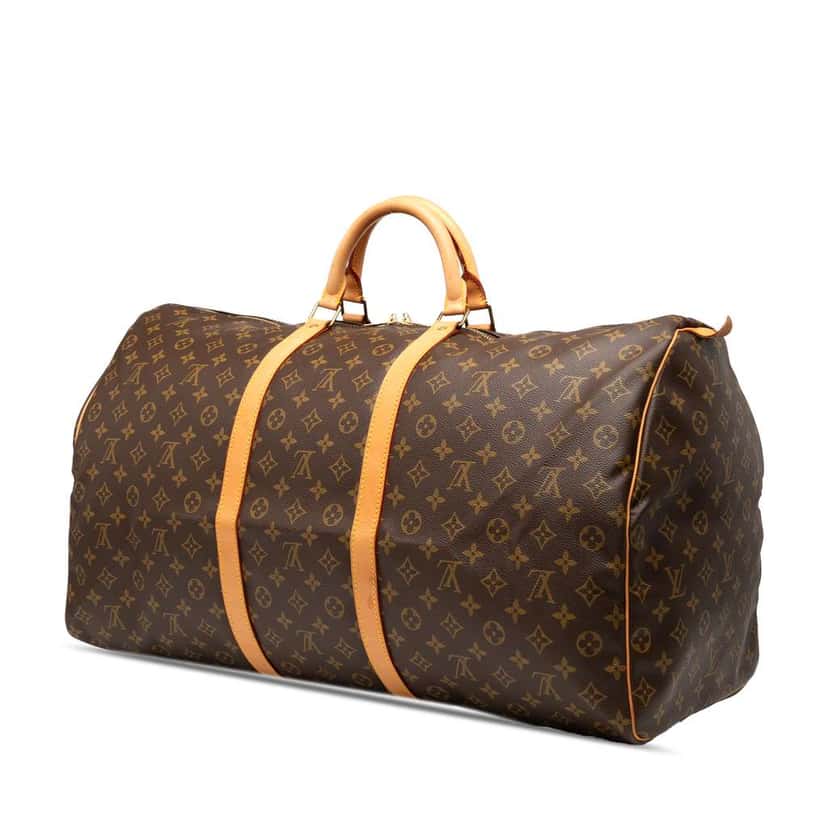Louis Vuitton Monogram Keepall 60 Brown Good condition - Back View