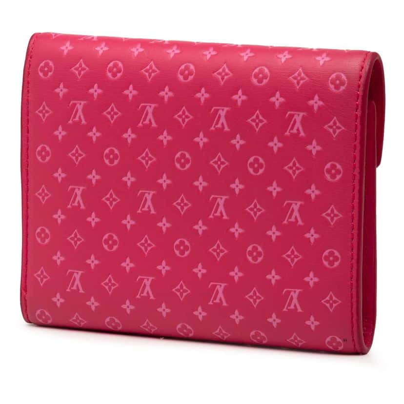 Louis Vuitton Nanogram Victorine Wallet Pink Leather Good condition - Back View