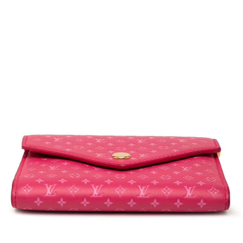 Louis Vuitton Nanogram Victorine Wallet Pink Leather Good condition - Inside View