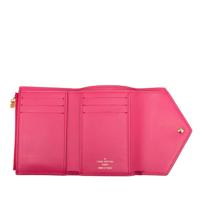 Louis Vuitton Nanogram Victorine Wallet Pink Leather Good condition - Model View