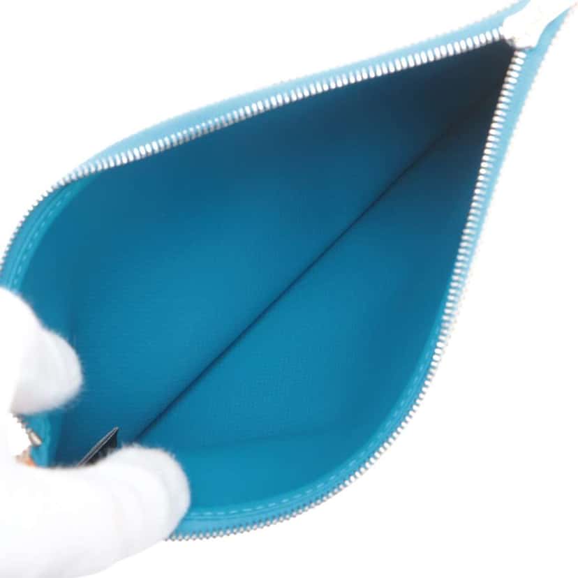 Hermès Toile H Berline Vache Hunter Herbag Zip 31 Blue Canvas Very good condition - Model View