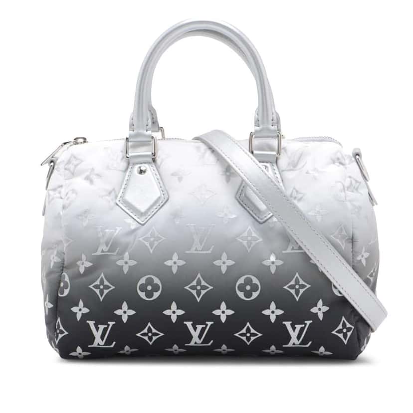 Louis Vuitton Monogram Nylon Gradient Speedy Bandouliere 25 Grey Good condition - Front View