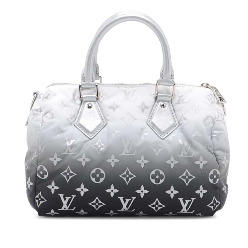Louis Vuitton Monogram Nylon Gradient Speedy Bandouliere 25 Grey Good condition - Back View