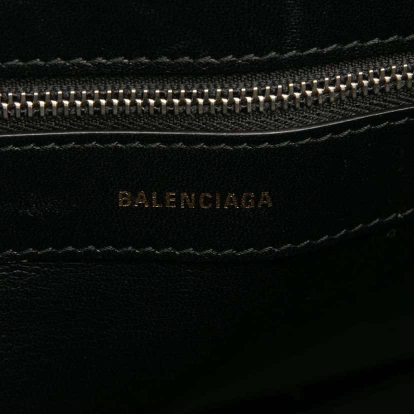 Balenciaga M Grained Calfskin Logo Ville Top Handle Bag Pink Leather Good condition - Box View