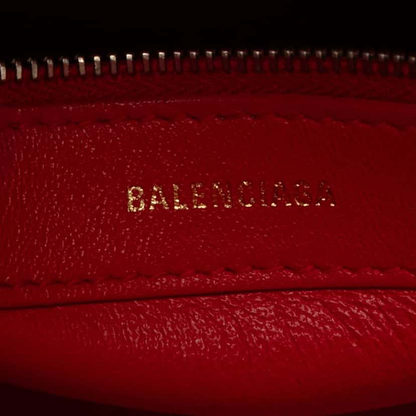 Balenciaga S Grained Calfskin Ville Top Handle Bag White Leather Good condition - Box View