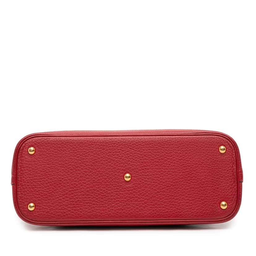 Hermès Clemence Bolide 31 Red Leather Good condition - Inside View
