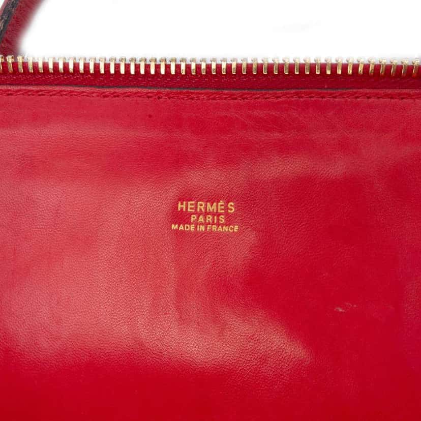 Hermès Clemence Bolide 31 Red Leather Good condition - Box View