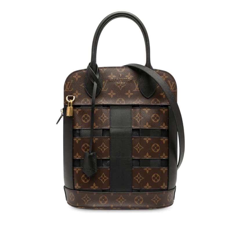 Louis Vuitton Monogram Tressage Tote Brown Good condition - Front View