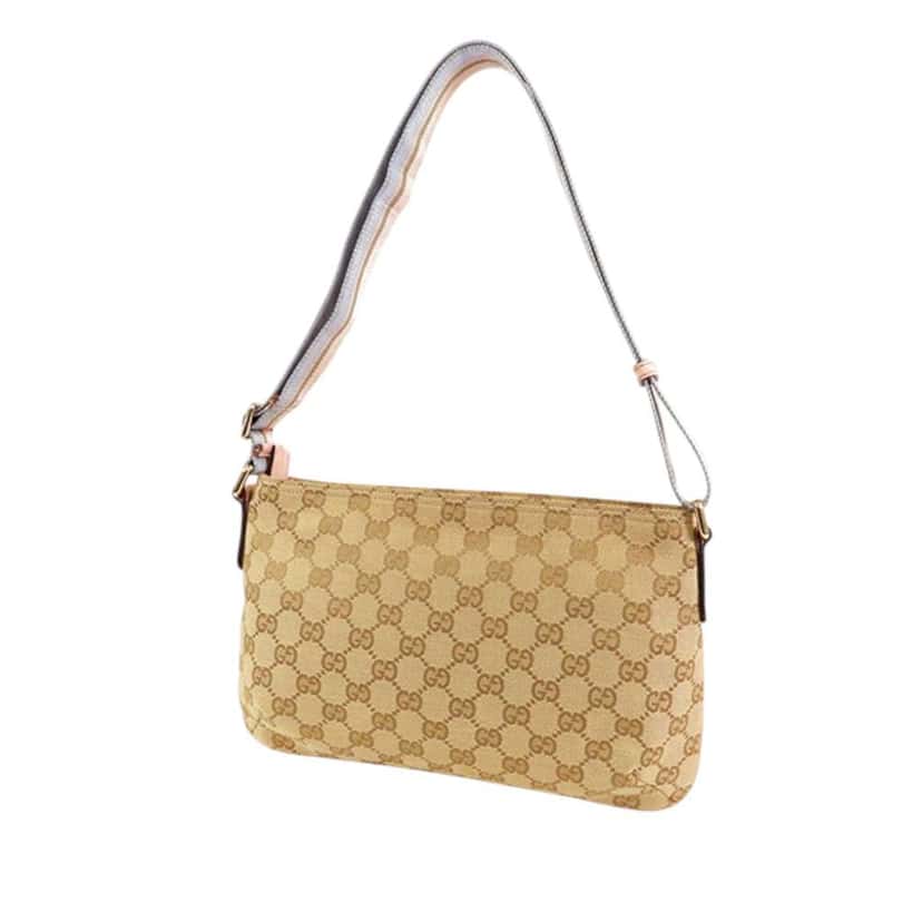 Gucci GG Canvas Web Crossbody Brown Canvas Good condition - Back View