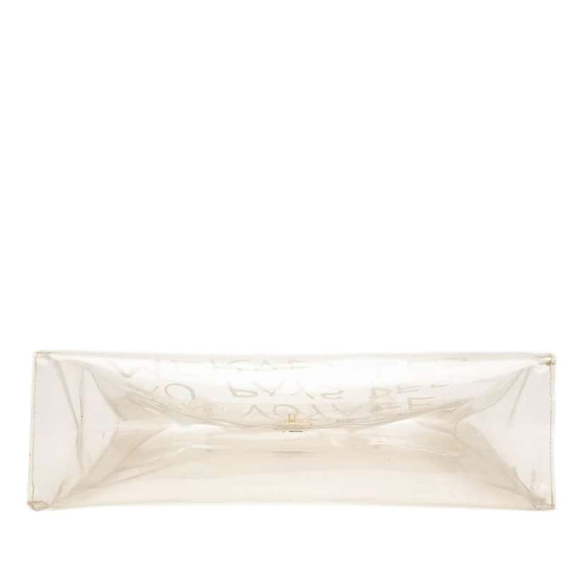 Hermès Vinyl Souvenir De L Exposition Kelly Handbag White Good condition - Inside View