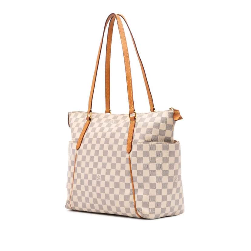 Louis Vuitton Damier Azur Totally MM White Canvas Good condition - Back View