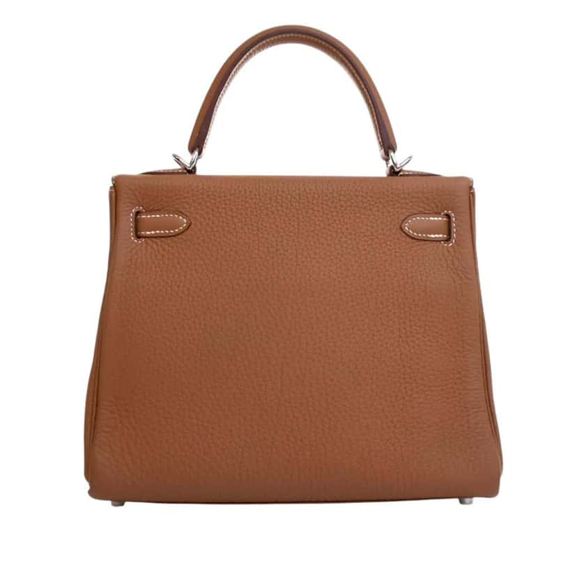 Hermès Togo Kelly II Retourne 25 Brown Leather Good condition - Model View