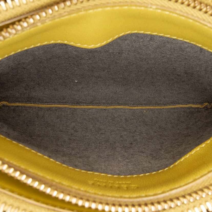 Celine Small Lambskin Trio Crossbody Yellow Leather Good condition - Box View