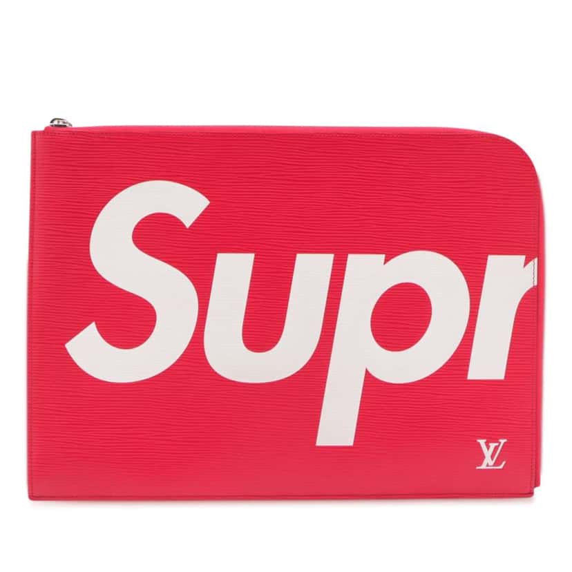 Louis Vuitton Supreme Epi Pochette Jour GM Red Leather Good condition - Front View