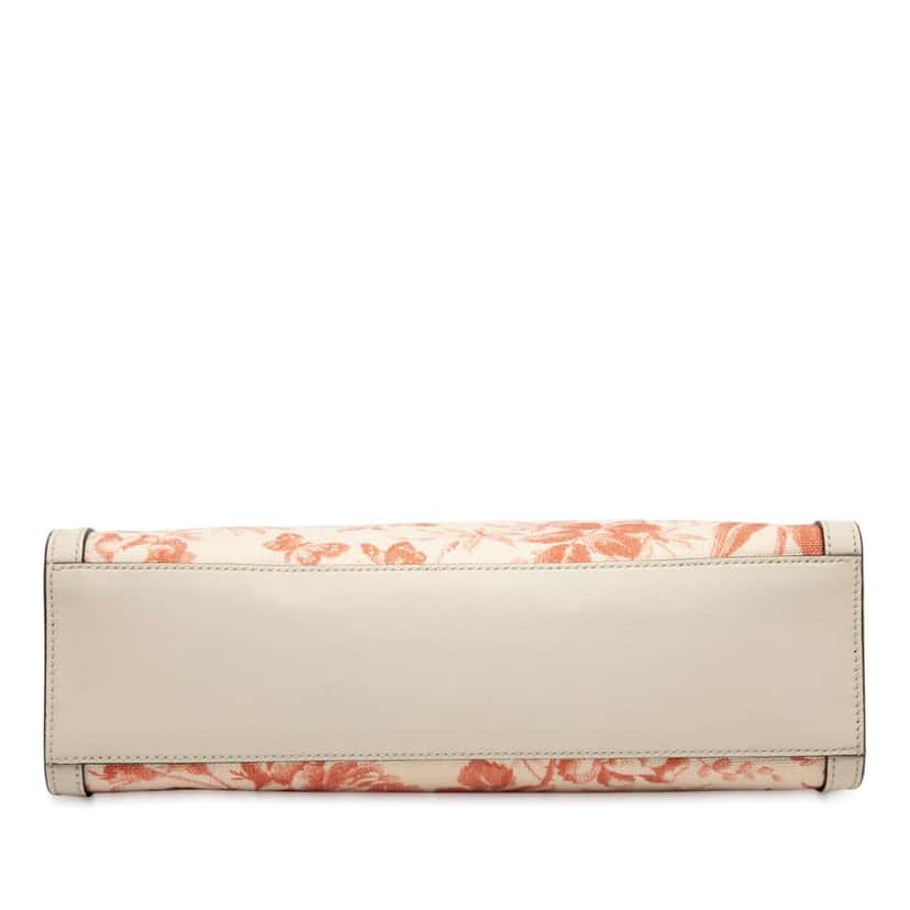 Gucci Canvas GG Ribbon Herbarium Tote White Canvas Good condition - Inside View