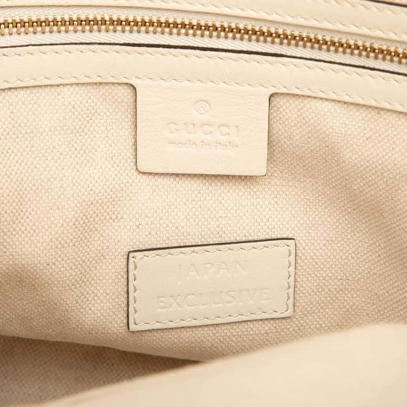 Gucci Canvas GG Ribbon Herbarium Tote White Canvas Good condition - Box View