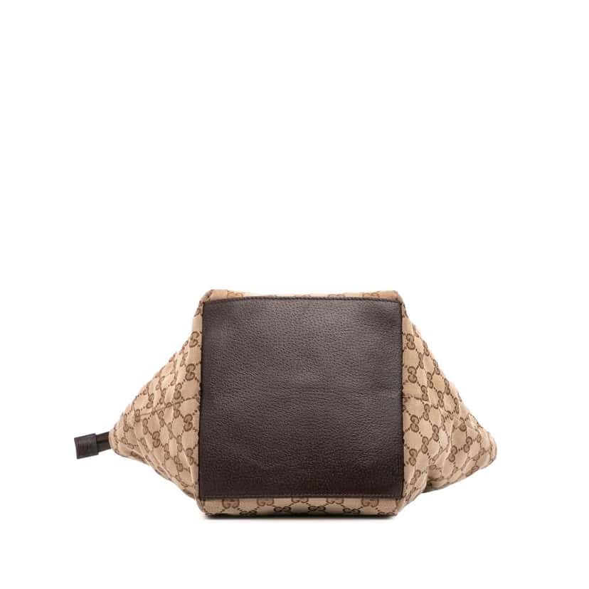 Gucci GG Canvas Web Handbag Brown Canvas Good condition - Inside View