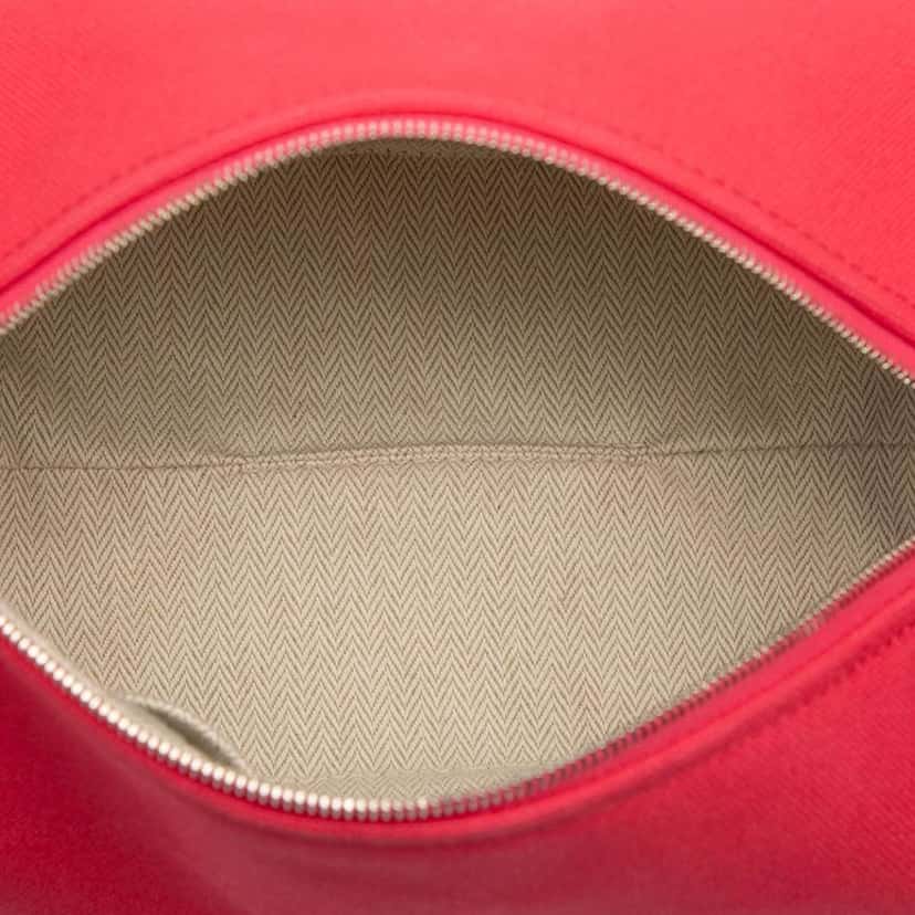 Hermès Small Canvas Bride A Brac Case Pink Canvas Good condition - Model View