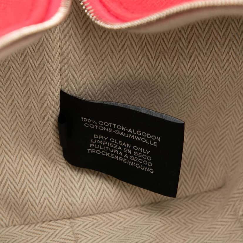 Hermès Small Canvas Bride A Brac Case Pink Canvas Good condition - Box View