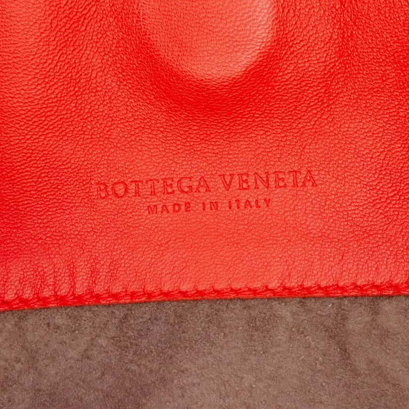 Bottega Veneta Nappa Intrecciato Parachute Tote Red Leather Good condition - Box View
