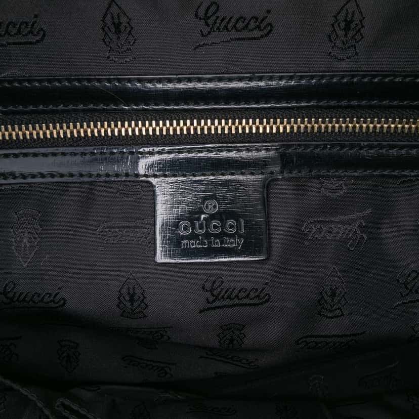 Gucci Dialux Pop Coated Canvas Bamboo Top Handle Bag Green Canvas Good condition - Box View