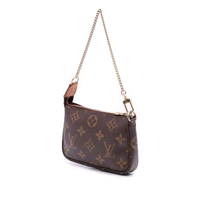 Louis Vuitton Monogram Trunks and Bags Mini Pochette Accessoires Brown Canvas Good condition - Back View