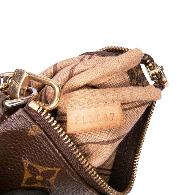 Louis Vuitton Monogram Trunks and Bags Mini Pochette Accessoires Brown Canvas Good condition - Box View