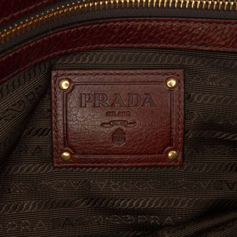 Prada Canvas Canapa Logo Double Buckle Messenger Bag Brown Canvas Good condition - Box View