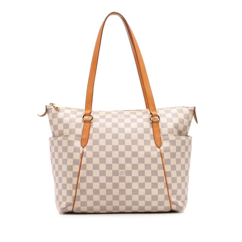 Louis Vuitton Damier Azur Totally MM White Canvas Good condition - Front View