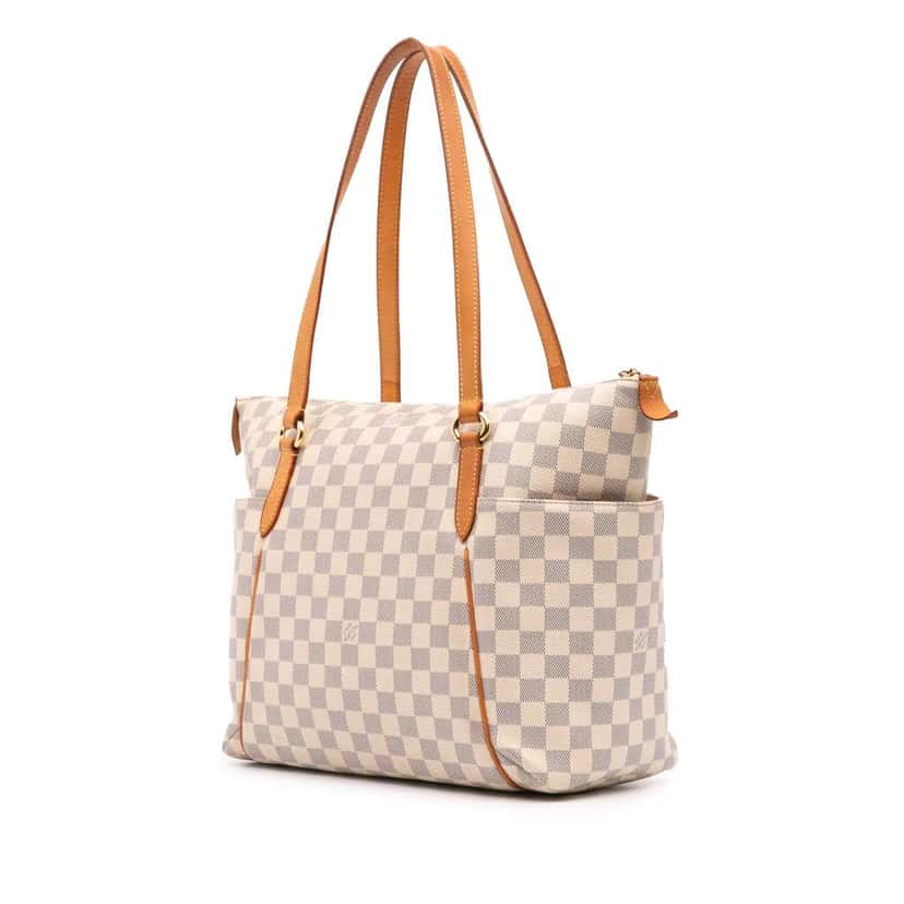 Louis Vuitton Damier Azur Totally MM White Canvas Good condition - Back View