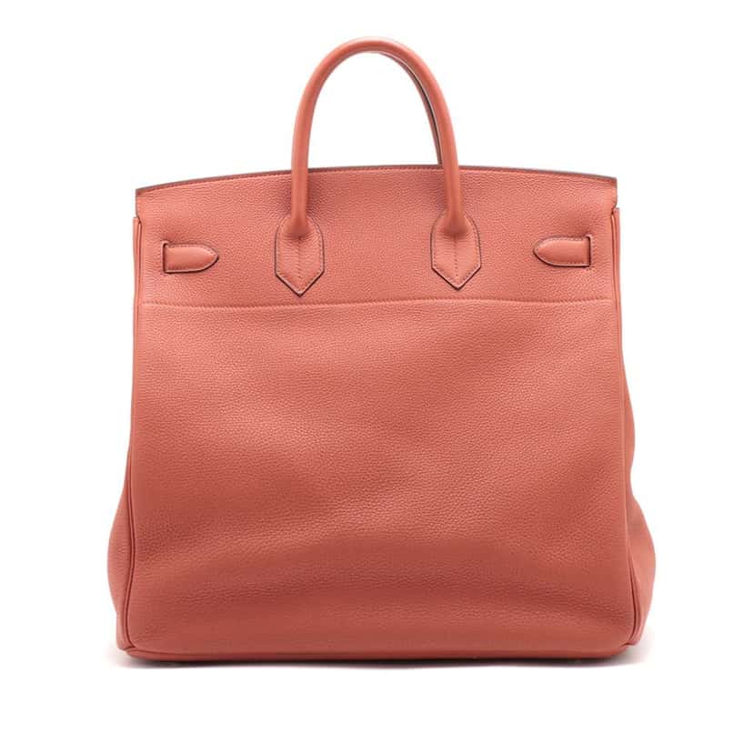 Hermès Togo Haut A Courroies 40 Brown Leather Good condition - Back View