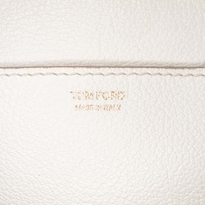 Tom Ford Mini Calfskin Jennifer Crossbody White Leather Very good condition - Box View