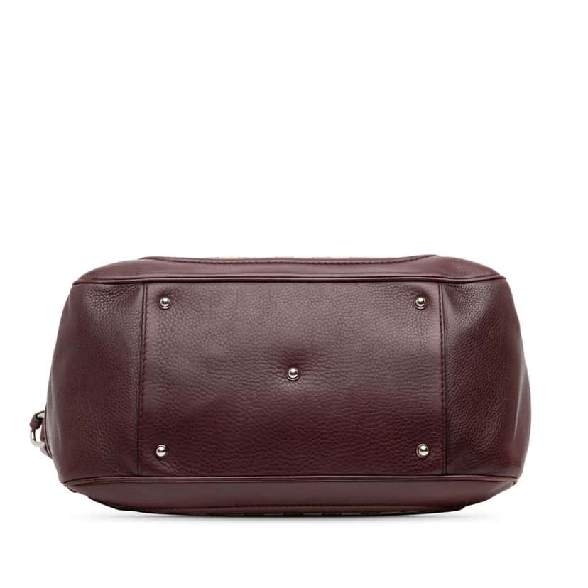 Gucci Medium GG Canvas New Bamboo Tassel Tote Brown Canvas Good condition - Inside View