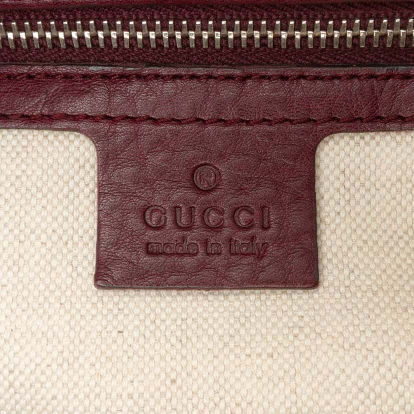 Gucci Medium GG Canvas New Bamboo Tassel Tote Brown Canvas Good condition - Box View