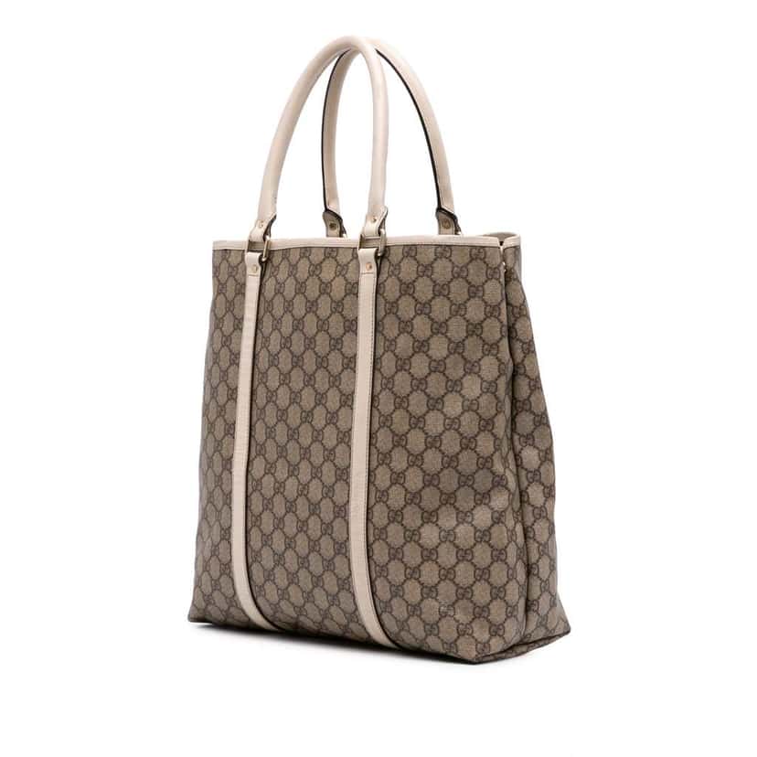 Gucci GG Supreme Joy Tote Brown Canvas Good condition - Back View
