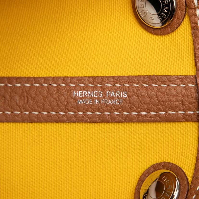 Hermès Toile and Negonda Garden Party 30 Yellow Canvas Good condition - Box View