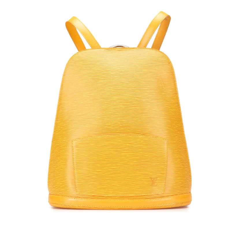 Louis Vuitton Epi Gobelins Yellow Leather Good condition - Front View