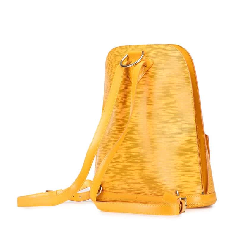 Louis Vuitton Epi Gobelins Yellow Leather Good condition - Back View
