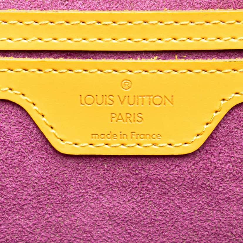 Louis Vuitton Epi Gobelins Yellow Leather Good condition - Box View