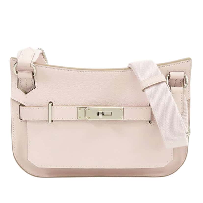 Hermès Mini Evercolor Jypsiere Pink Leather Good condition - Front View