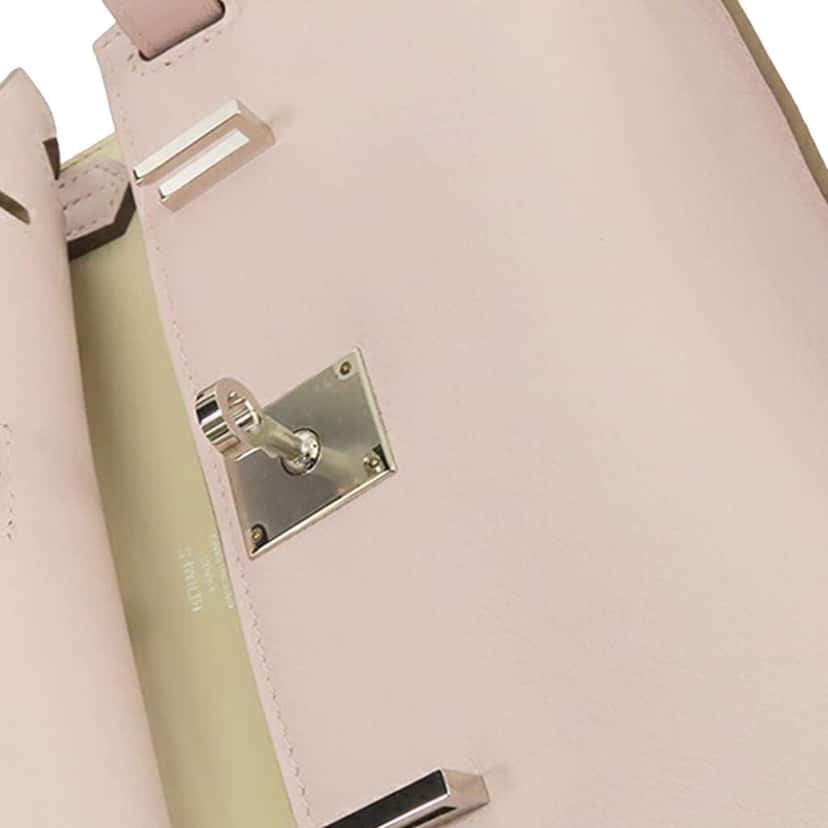 Hermès Mini Evercolor Jypsiere Pink Leather Good condition - Box View