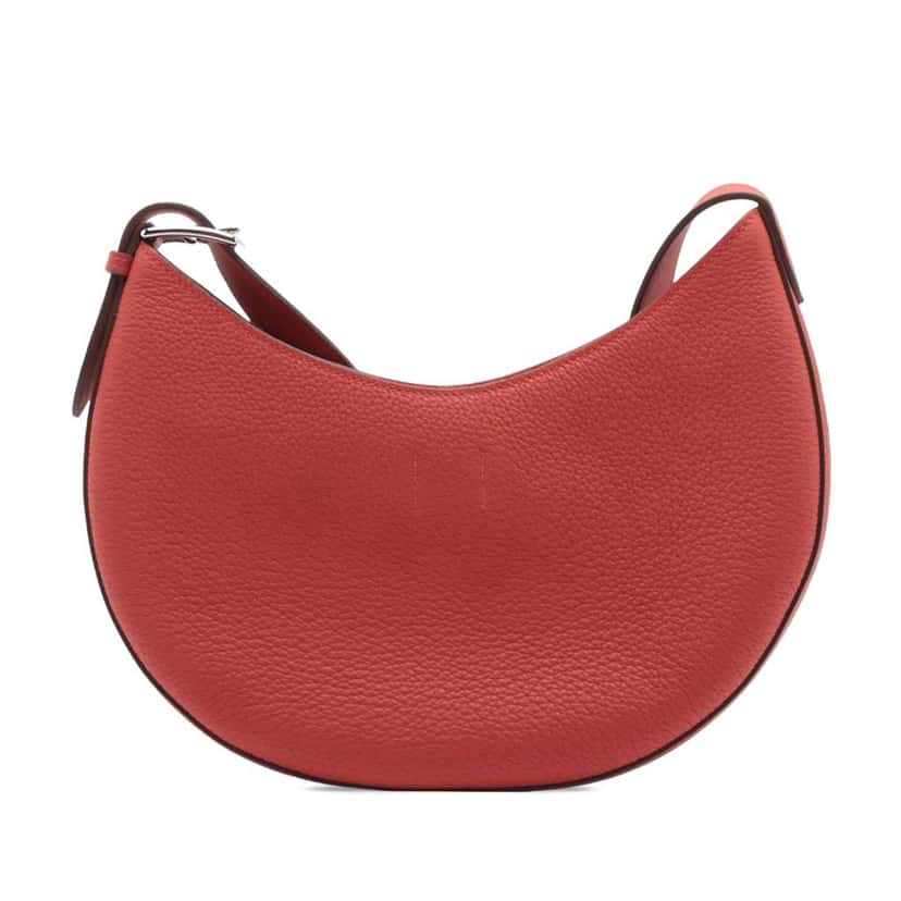 Hermès Togo and Swift P'tit Arcon Red Leather Good condition - Back View