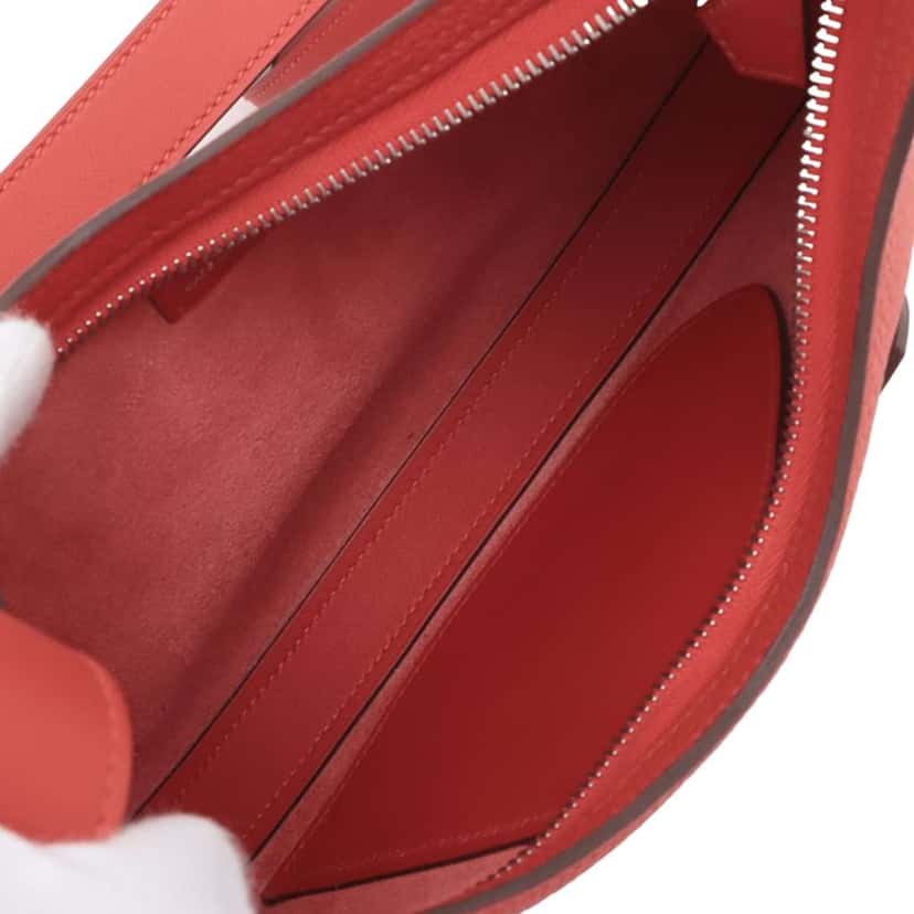 Hermès Togo and Swift P'tit Arcon Red Leather Good condition - Inside View