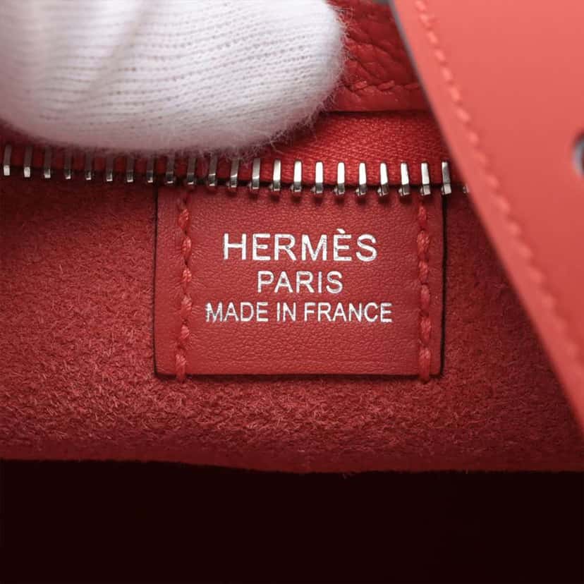 Hermès Togo and Swift P'tit Arcon Red Leather Good condition - Model View