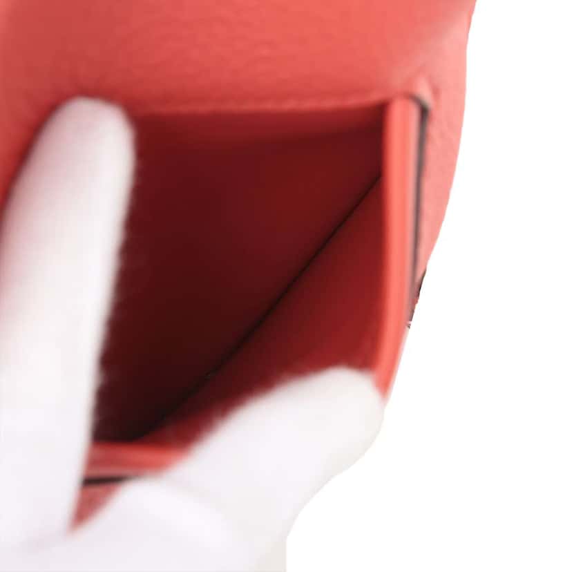 Hermès Togo and Swift P'tit Arcon Red Leather Good condition - Box View