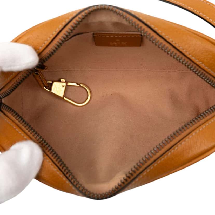 Gucci Disney Mini Micro GG Supreme Mickey Mouse Crossbody Brown Canvas Good condition - Model View